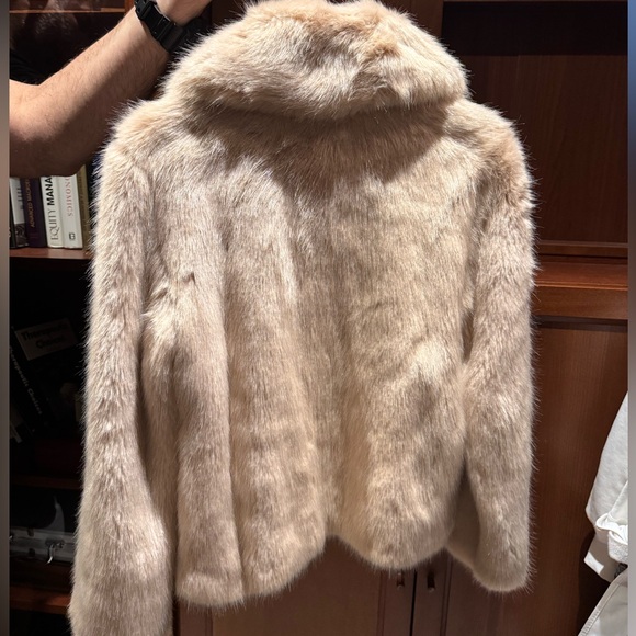 Topshop Tan Teddy Jacket - Picture 3 of 6